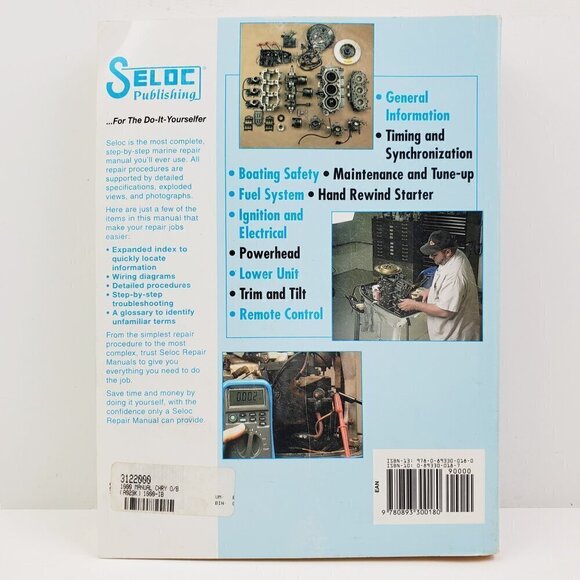Chrysler Outboards Motor Repair Manual Book 1962-84 SELOC 1000 Boat Engines - Picture 2 of 8